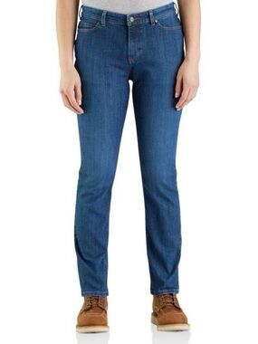 Women’s Carhartt Relaxed Fit Jeans in Medium Blue